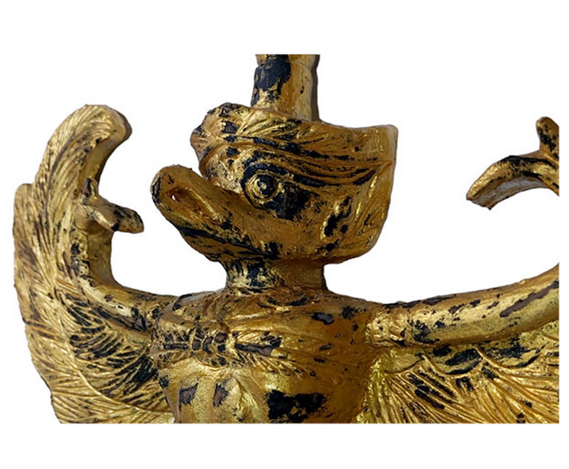 ครุฑไม้สัก ทำสี สูง 38cm