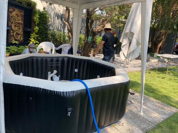 (6 ที่นั่ง) Intex 28462 อ่างน้ำวนสปา PureSpa Jet Massage ระบบเกลือบำบัด