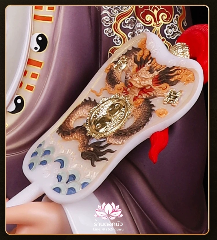 ไท่เสียงเหล่ากุง ไท่ส่องโล้กุ๊น ไท้ซังเหล่าจวิน หรือเล่าจื้อ ปางประทับนั่งบัลลังก์ งานหินอ่อนคุณภาพสูง ขนาด 12/16/19/26/36 นิ้ว