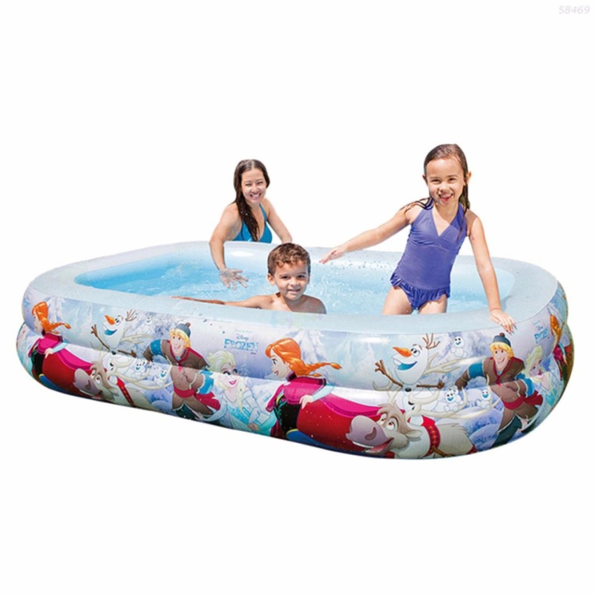 Intex สระเป่าลม FROZEN รุ่น 58469 (สีฟ้า)แถมสูบไฟฟ้า