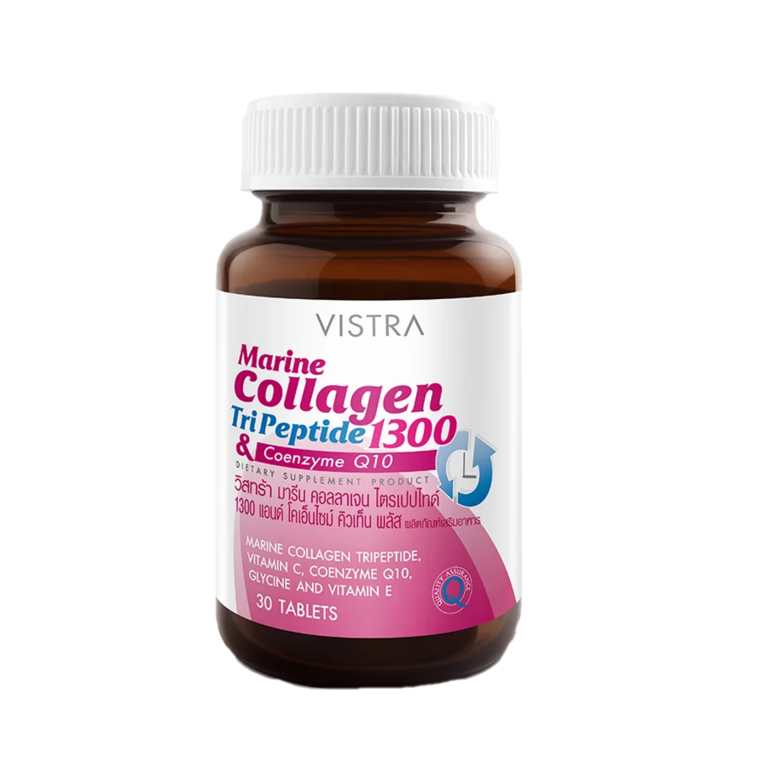 Vistra Marine collagen tripeptide 1300 mg. 30 tablets