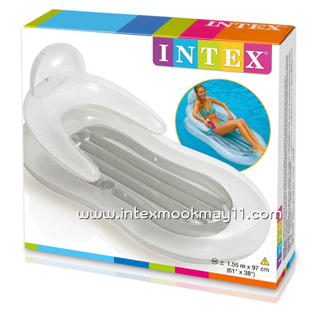 Intex 58857 Floating Comfort Lounge แพยางโซฟา ใส