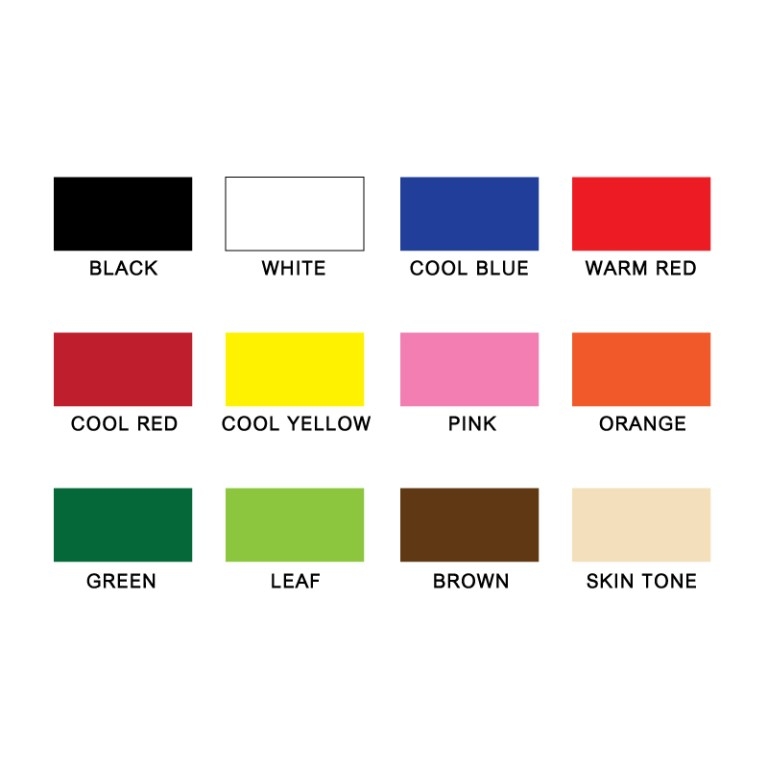 สีโปสเตอร์ FAS/Total Wash Poster Color 500 ml (Cool Red แดง)