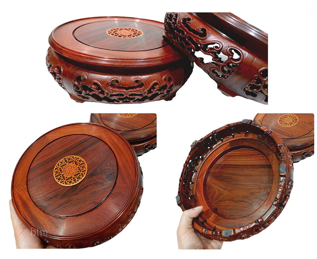 กี๋หรือฐานไม้สไตล์จีน ไม้โรสวูด