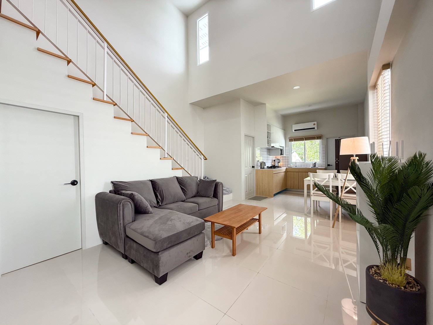 For Sales : Thalang, 2-Story Town House, modern-minimal style, 2 Bedrooms 2 Bathrooms