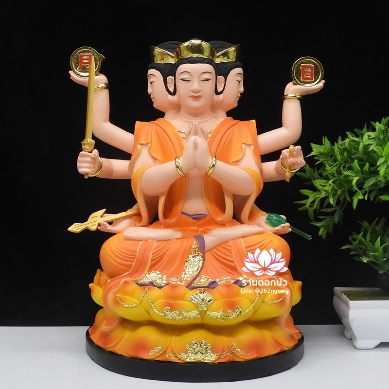 พระมารีจีโพธิสัตว์ เต๋าบ้อหง่วงกุง เต้าโบ้หงวนกุน ขนาด 12/16/19 นิ้ว