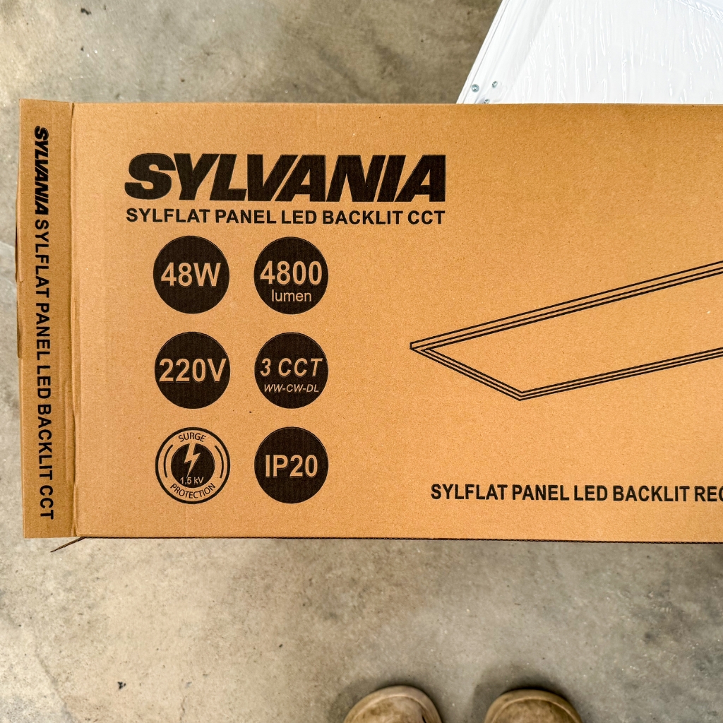 **แบบฝังฝ้า** 30x120 SYLVANIA โคมฝังฝ้า LED พาแนล 48W โคมแอลอีดีพาแนล โคมไฟเพดาน โคมไฟ กรอบสำหรับโคมไฟพาแนล