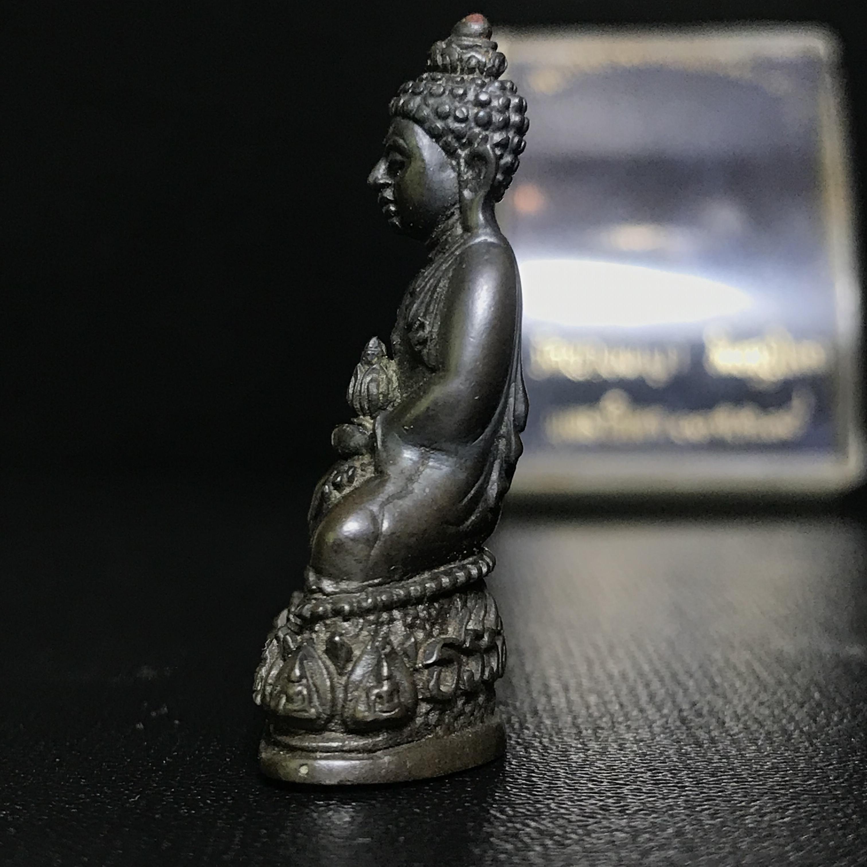 พระกริ่งธรรมราชา (กริ่งพระราชบิดา) วัดนางพญา ปี2514 เนื้อนวโลหะ(สุดยอดพิธีสุดยอดพุทธศิลป์)