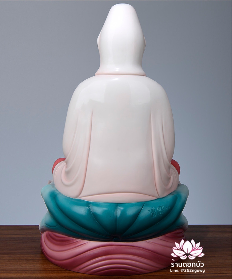 พระพุทธเจ้า (พระยูไล) พระโพธิสัตว์กวนอิม (กวนอิมผ่อสัก) พระกษิติครรภโพธิสัตว์ (ตี่จั่งอ๊วงผ่อสัก) และพระศรีอริยเมตไตรย (หมีเล่อฝอ) ขนาด 12/16/19 นิ้ว