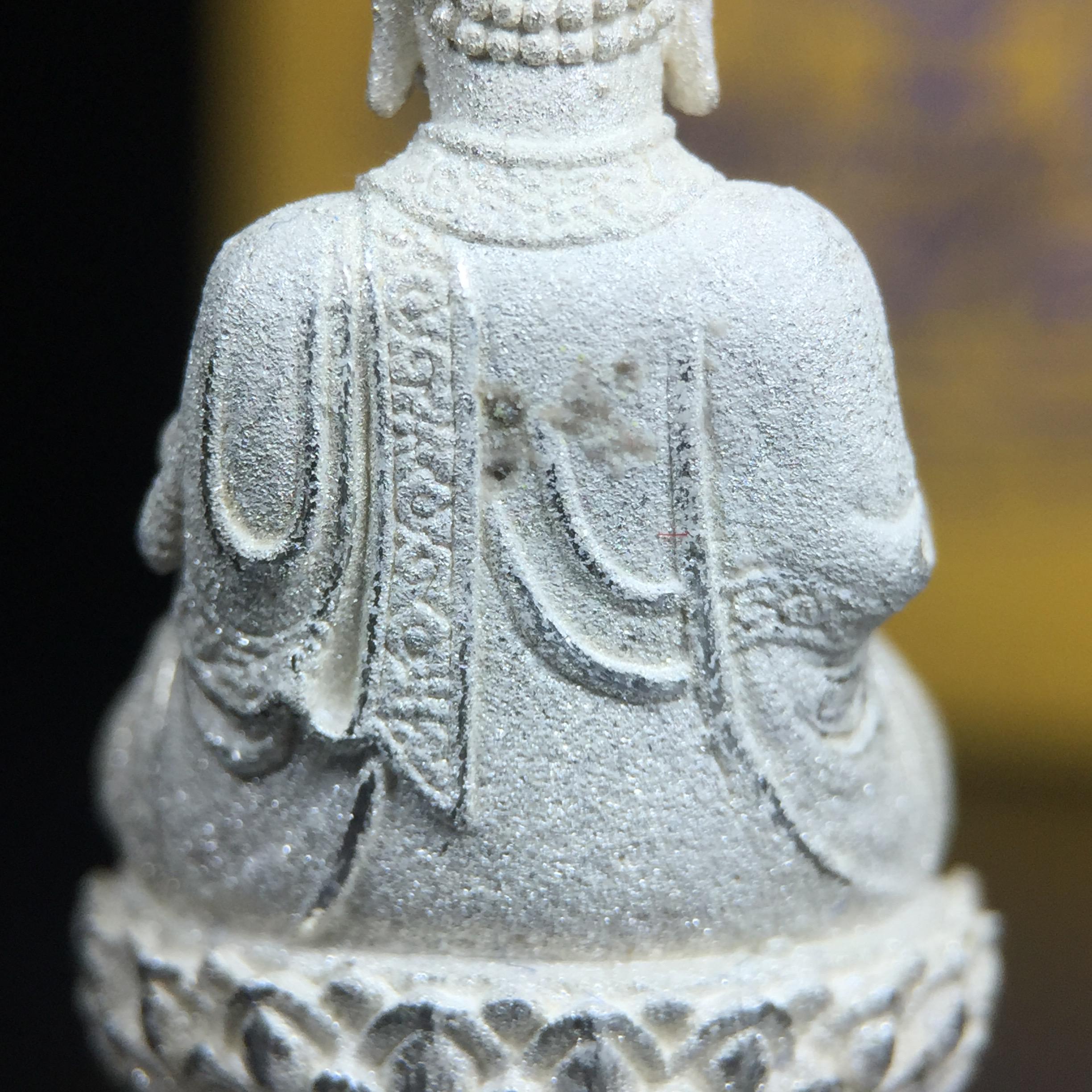 พระกริ่งจีน "ต้าเยิ่นถะ" รุ่น กาญจนาภิเษก ครองราชย์ 50 ปี วัดบวรนิเวศวิหาร ปี2538 เนื้อเงินพ่นทรายขัดเงาบางส่วน 99.99% สูง 3.8 ซม. (คัดสภาพสวยเดิม พิธีใหญ่ พุทธศิลป์งดงาม)1 ใน 6001 องค์