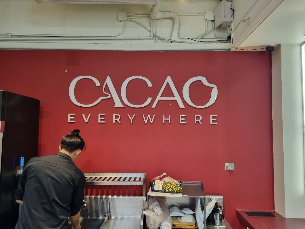 ป้ายตกแต่งร้าน CACAO