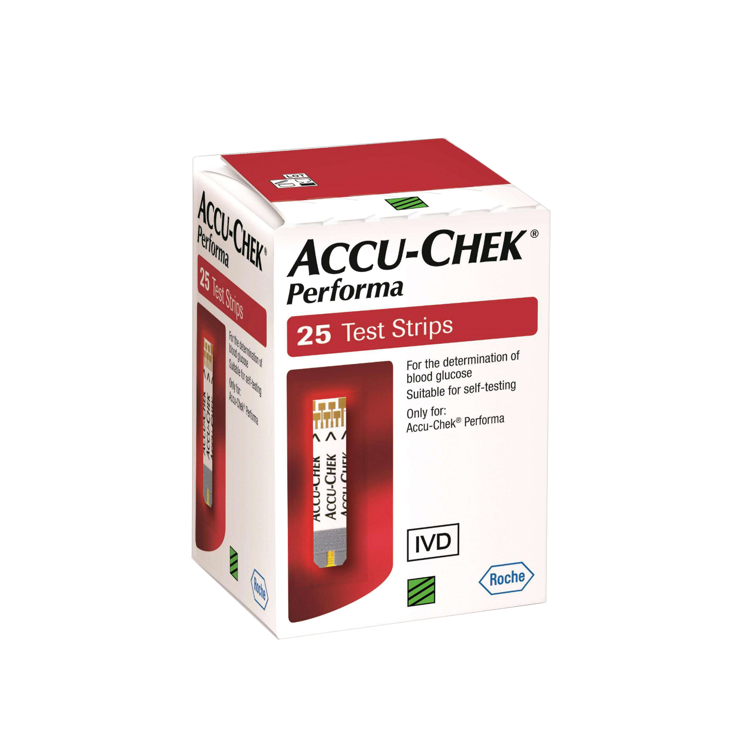 Accu-chek Performa 25'strips(แผ่นตรวจน้ำตาล)