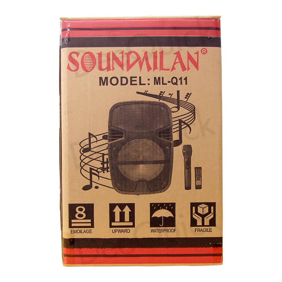 ่ตู้ลำโพง Soundmilan ลำโพงบลูทูธ 8นิ้ว 25W พร้อมไมค์ลอย ML-Q11
