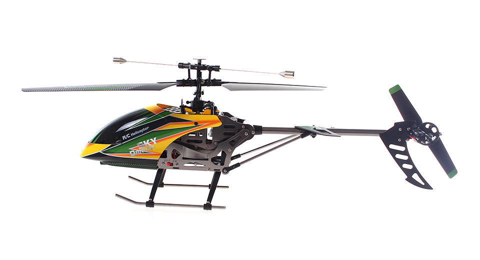 เฮลิคอปเตอร์บังคับ V912 4CH 2.4GHz รุ่นอัพเกรดมอเตอร์บลัสเลส แบบใบพัดเดี่ยว บินนิ่ง สู้ลมได้