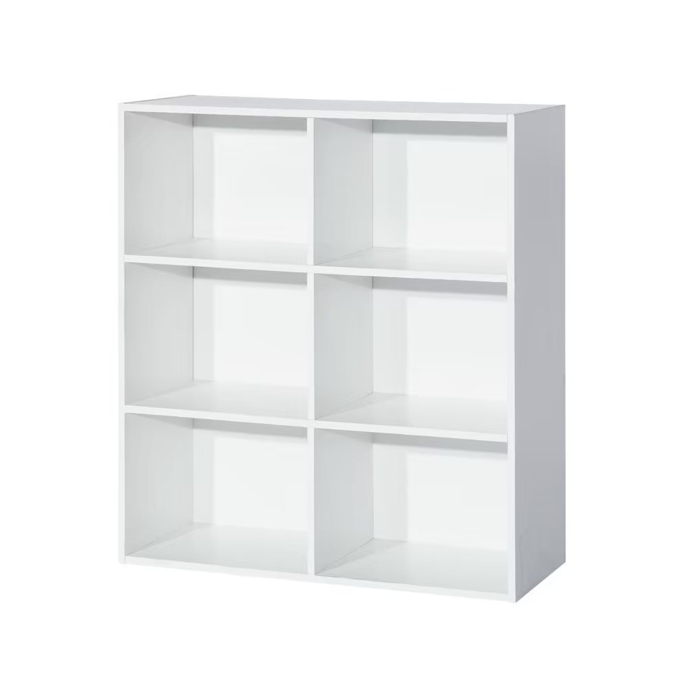 ชั้นอเนกประสงค์ 6 ช่อง ขาว