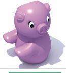 ถังขยะตัวการ์ตูนแสนน่ารัก (กบ,หมู,เป็ด)