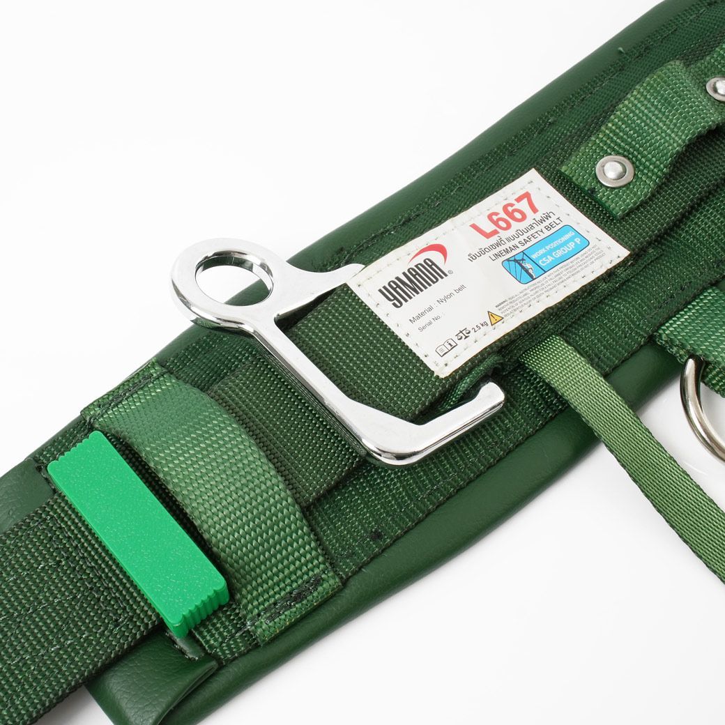 YAMADA เข็มขัดเซฟตี้ ปีนเสาไฟฟ้า รุ่น L667 Lineman safety belt เข็ดขัดปีนเสาไฟ