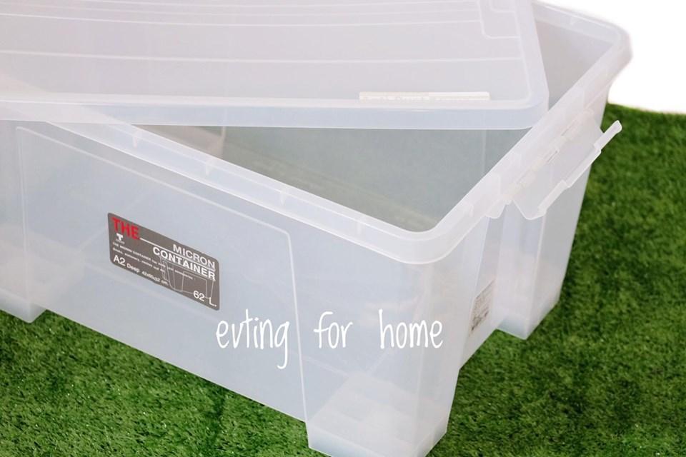 Small Evting กล่องเก็บของ เอนกประสงค์ ขนาด 62 L รุ่น 6654 อย่าลืม !! กดติดตามร้าน "รับส่วนลดเพิ่ม" กล่องใส กล่องใส่ของ สีใส storage box