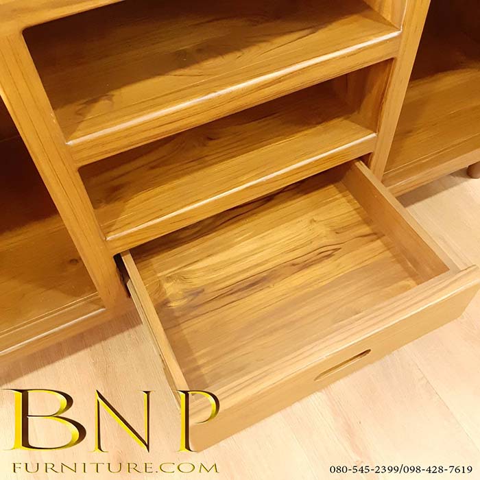 ไซด์บอร์ดวางทีวีไม้สัก รุ่น ฟรีเซีย