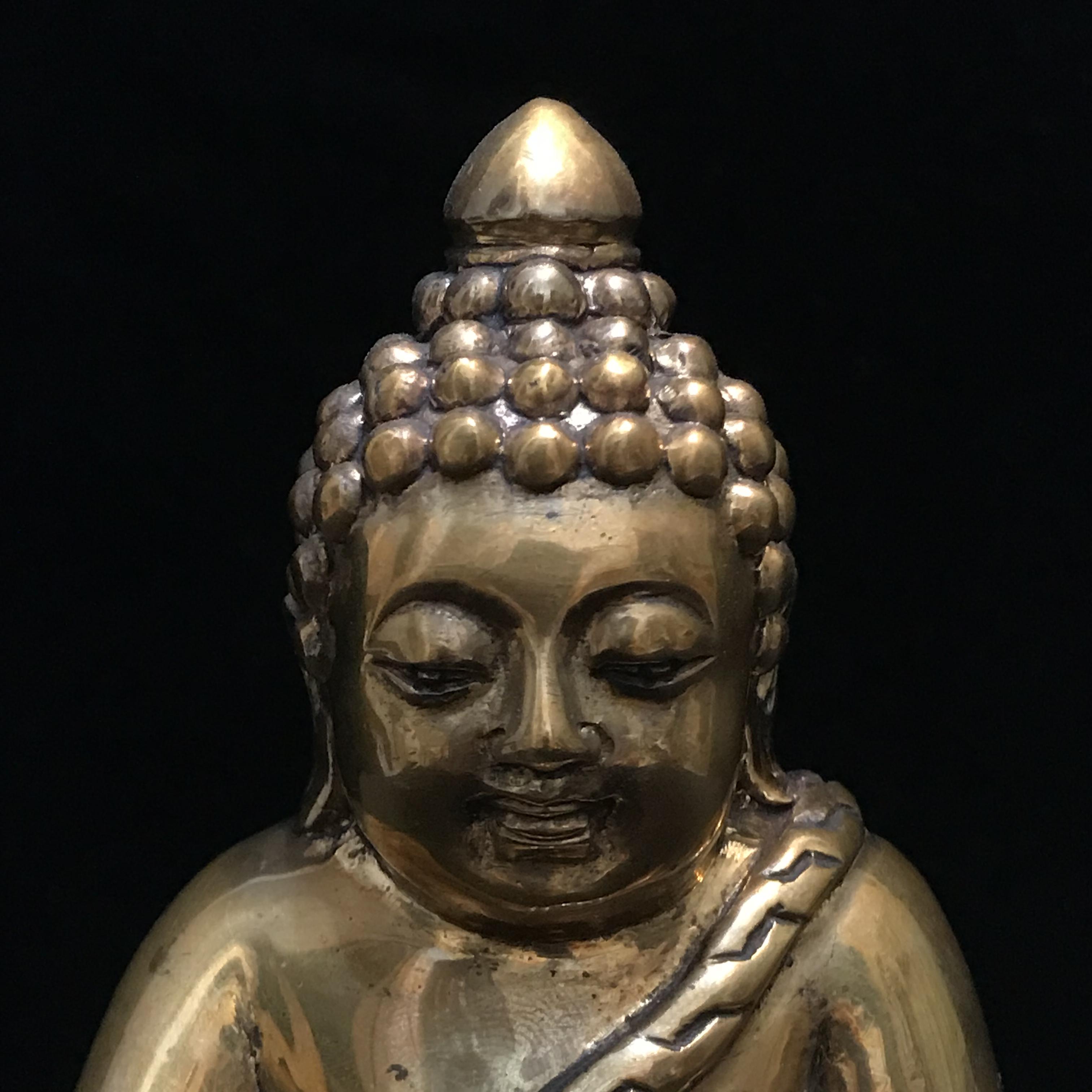 พระบูชาพุทธอุดมสมบูรณ์ (พระปุ้มปุ้ย) เนื้อสัมฤทธิ์ ขนาดหน้าตัก 3 นิ้ว ปี2535(รุ่นแรก)(1ใน1000องค์)