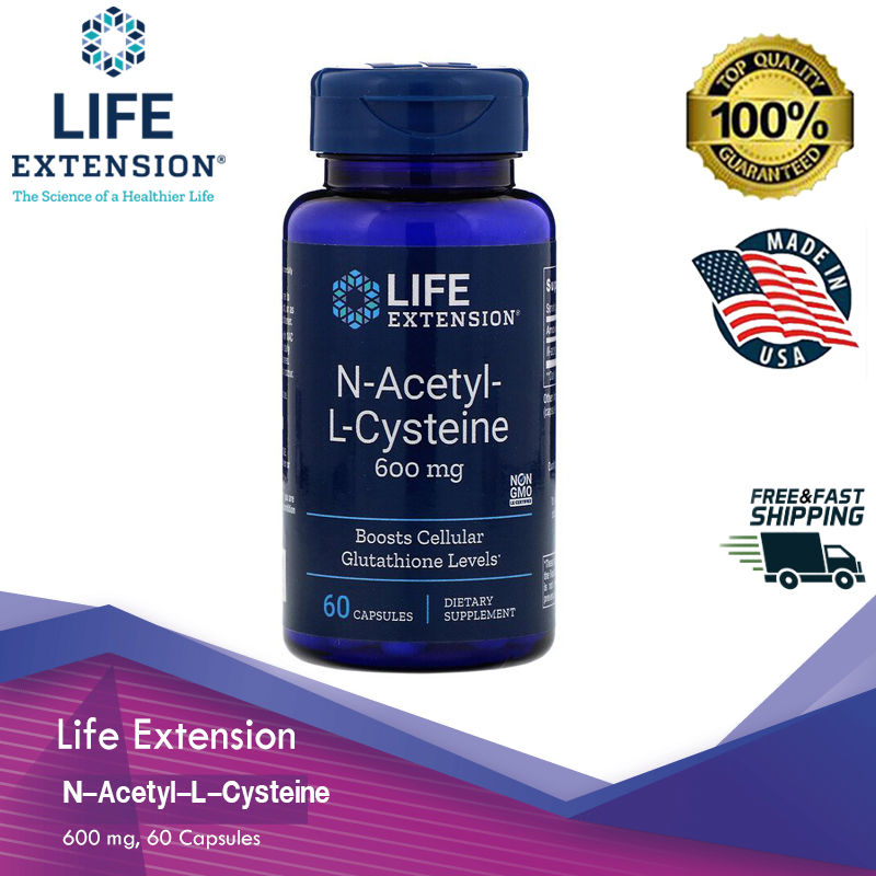Life Extension, N-Acetyl-L-Cysteine, 600 mg, 60 Capsules