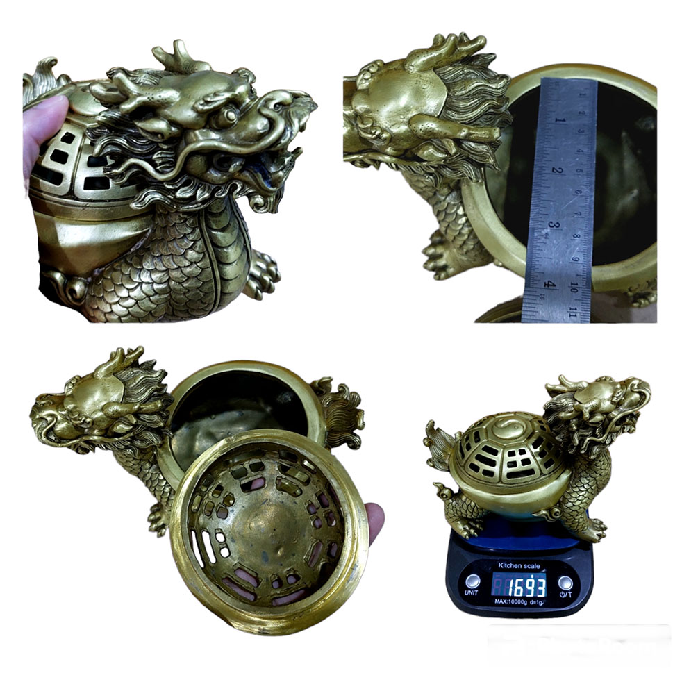 เต่ามังกร-เตากำยาน กระถางกำยาน กระถางธูป ของตกแต่งบ้าน