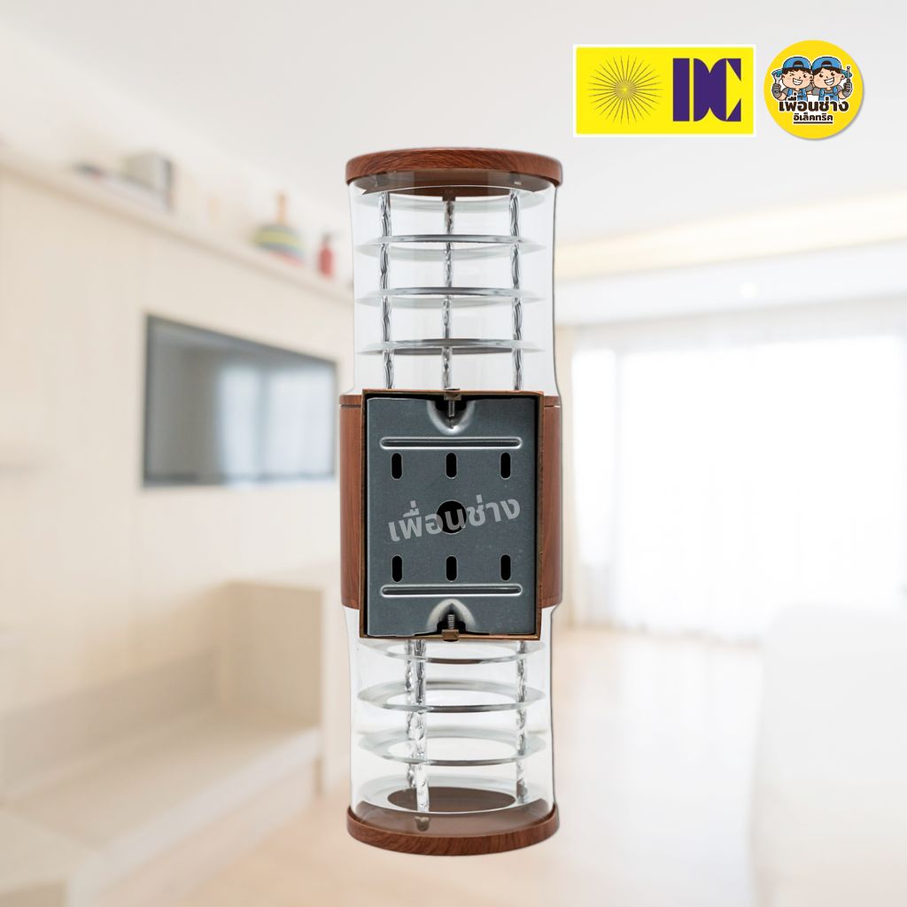 ยี่ห้อ DC โคมไฟติดผนัง ส่องขึ้น-ลง ใช้กับหลอดขั้ว E27 ทรงกระบอก โคมไฟผนัง ไฟภายนอก กันน้ำ IP54