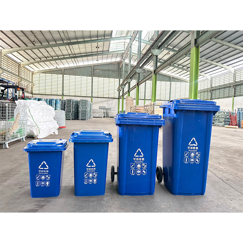 ถังขยะ 100 ลิตร ฝาเรียบ มีล้อ