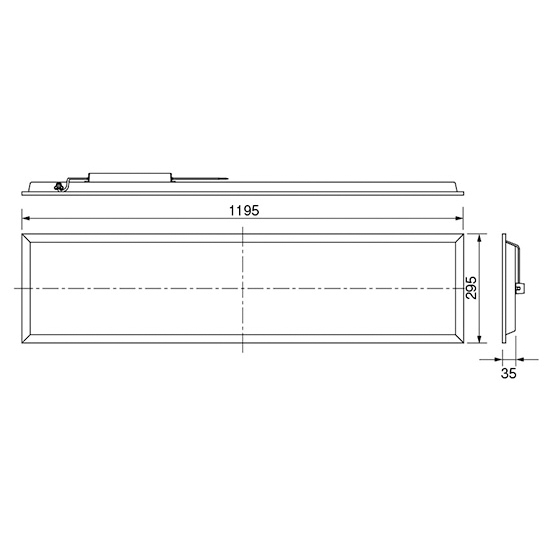 Panasonic 30x120ซม. Panel LED 40w พาแนล โคมแอลอีดีพาแนล T-bar โคมทีบาร์ โคมไฟเพดาน โคมเพดาน พานาโซนิค ไฟเพดาน