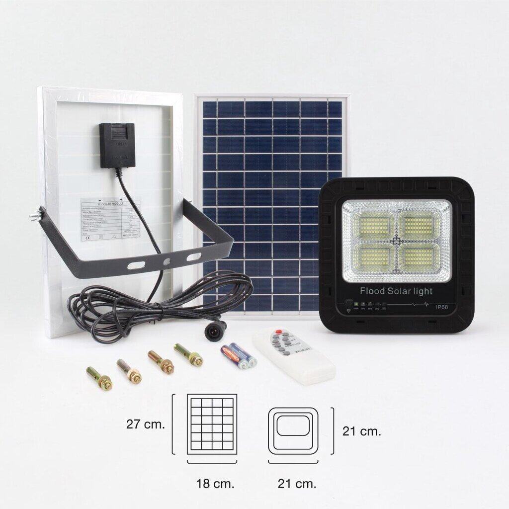 Safe&save / IWACHI สปอร์ตไลท์ โซล่าเซล 50w 100w 200w 300w solar cell โคมพร้อมแผง แผงโซล่าเซลล์ โคมสปอร์ตไลท์ JD-8850A สปอร์ทไลท์