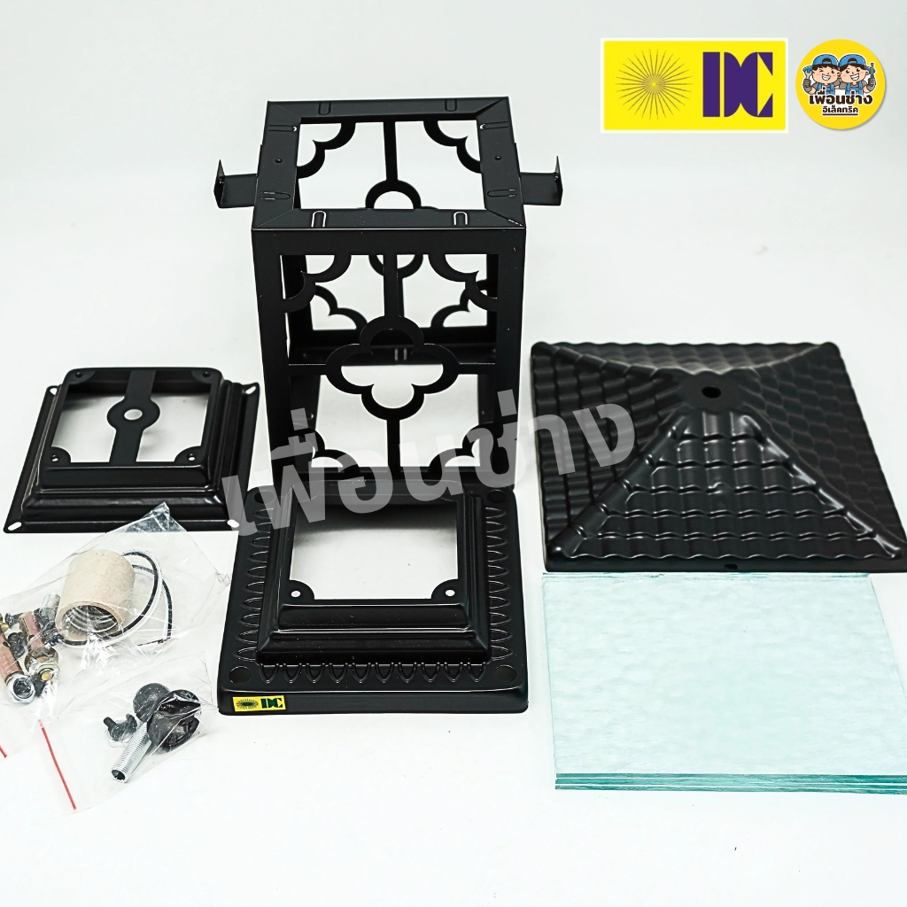 ยี่ห้อ DC รุ่น DCO-2110-200BK โคมไฟหัวเสา โคมไฟภายนอก กันน้ำIP55 โคมไฟหัวเสาภายนอก