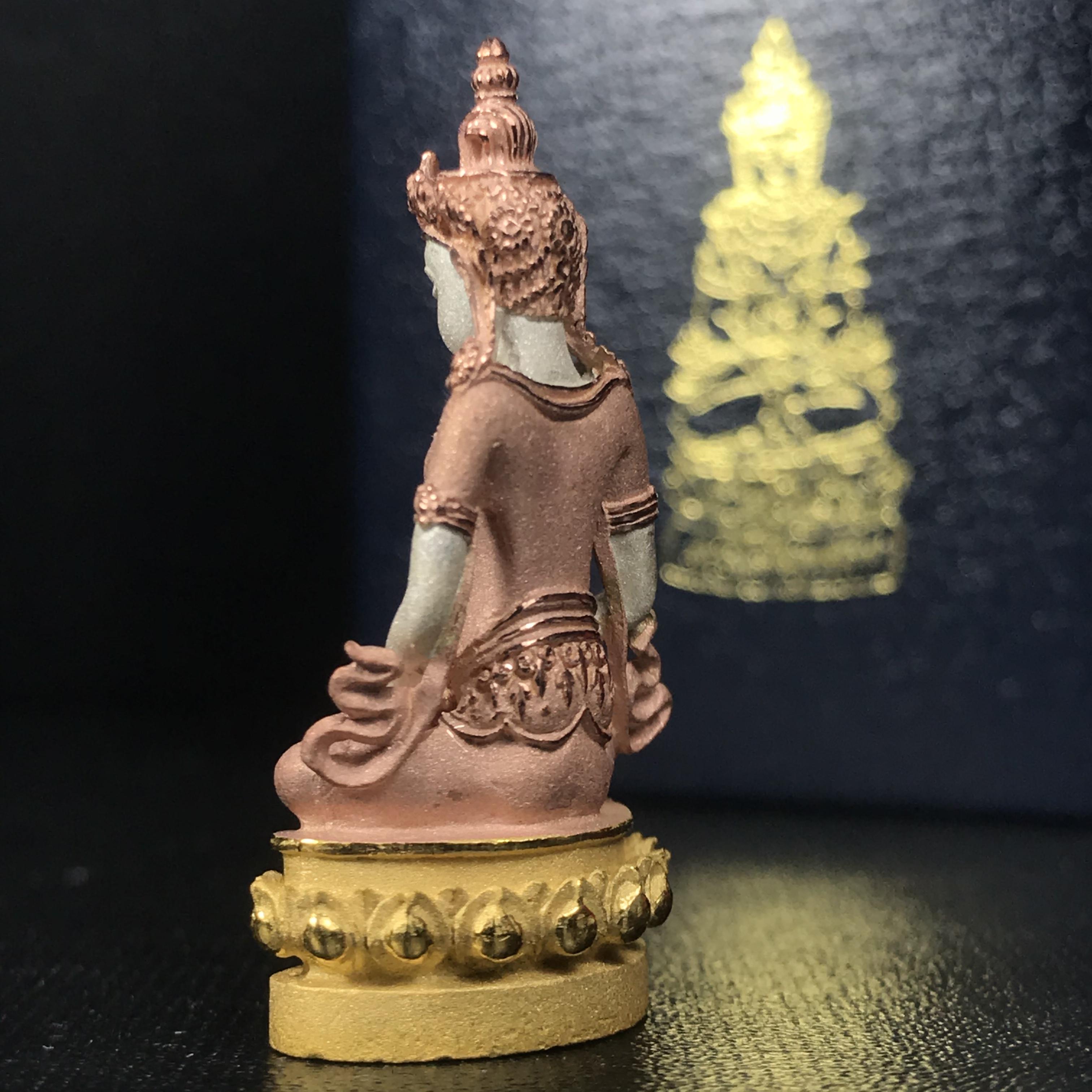 พระกริ่งอวโลกิเตศวร ( เจ้าแม่กวนอิม ) วัดโพธิ์แมนคุณาราม เนื้อเงิน 3 กษัตริย์ พ่นทราย รุ่นอุดมโภคทรัพย์ พ.ศ.2539(อีกหนึ่งรุ่นยอดนิยม พุทธศิลป์สวยงดงาม)