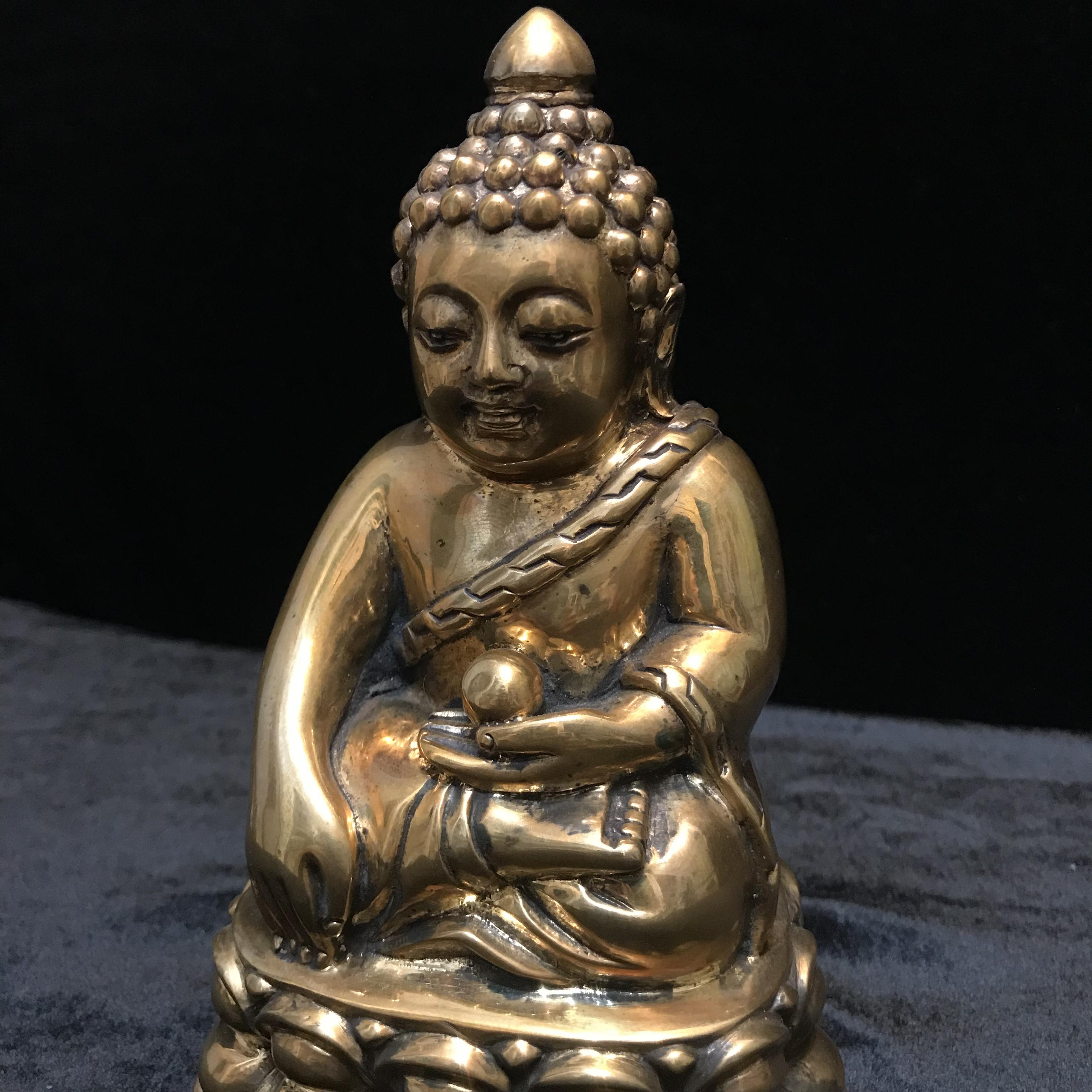 พระบูชาพุทธอุดมสมบูรณ์ (พระปุ้มปุ้ย) เนื้อสัมฤทธิ์ ขนาดหน้าตัก 3 นิ้ว ปี2535(รุ่นแรก)(1ใน1000องค์)