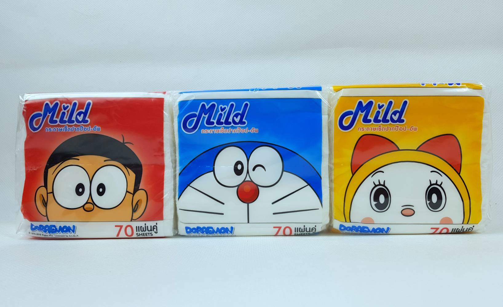 Small Evting กระดาษทิชชู่ป๊อปอัพยกแพ็คสุดคุ้ม!! Mild 70แผ่น (36ห่อ/แพ็ค) ลายโดเรม่อน ลิขสิทธิ์แท้ กระดาษทิชชู่เช็ดหน้า กระดาษทิชชู่ยกแพ็ค