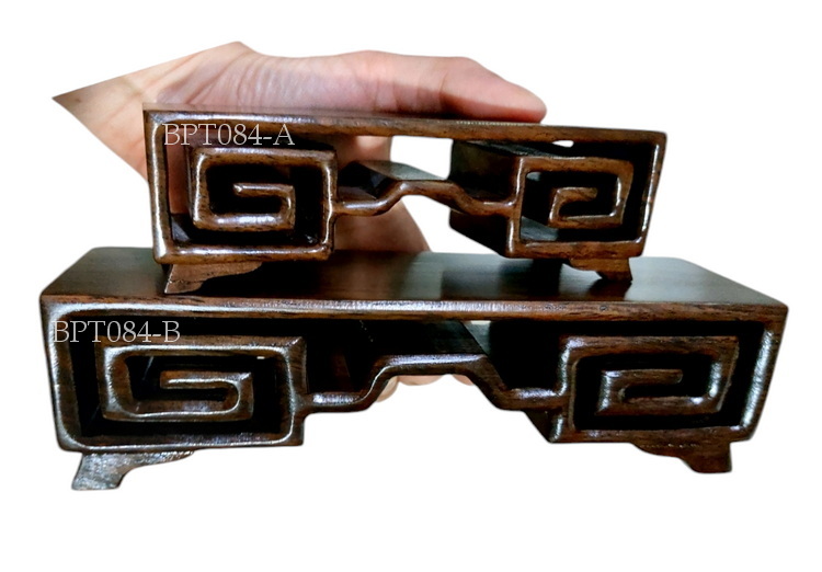 ฐานหรือกี๋ไม้ขนาดเล็ก ไม้ชิ้นเดียว--BPT084--