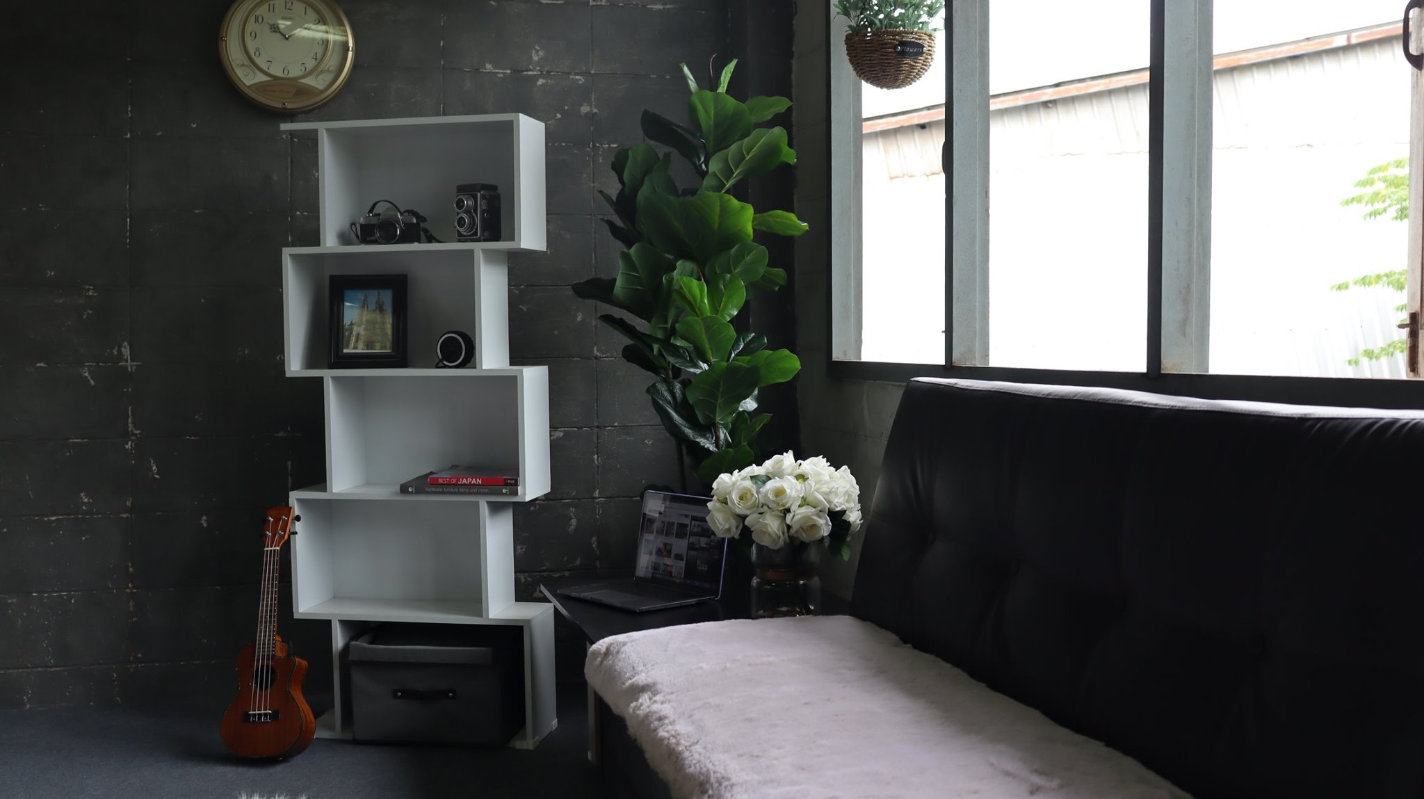 ชั้นวางของดีไซน์ซิกแซก 5 ชั้น