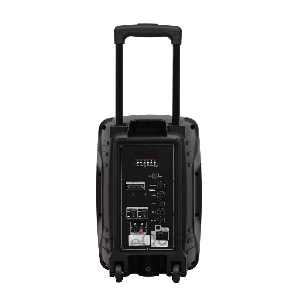 ตู้ลำโพง ลำโพงบลูทูธ 8นิ้ว ไฟกระพริบ ไมค์ลอย Soundmilan รุ่น ML-Q10 T8