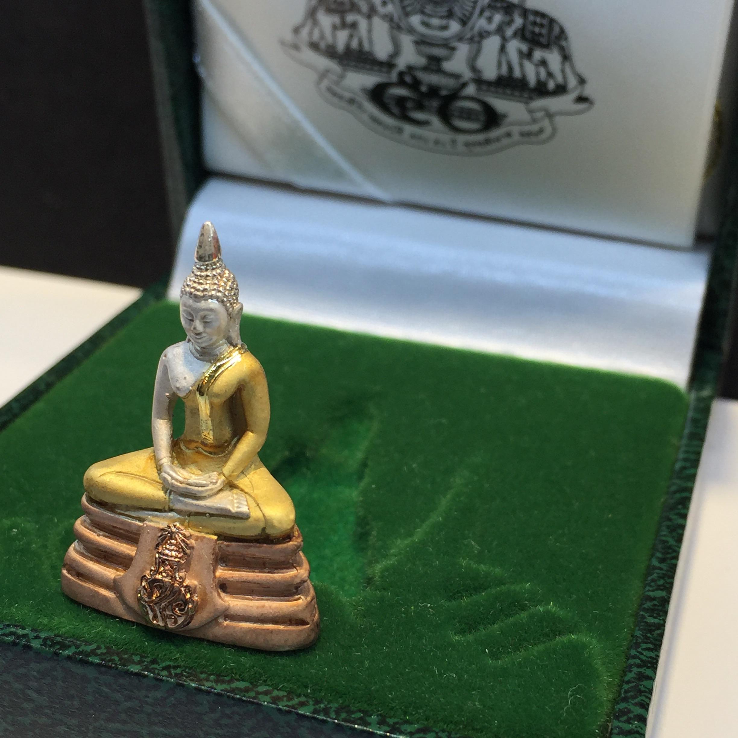 พระกริ่งพระพุทธโสธร ภ.ป.ร.ย้อนยุค เนื้อเงิน3Kบริสุทธิ์ 99% ปี2539