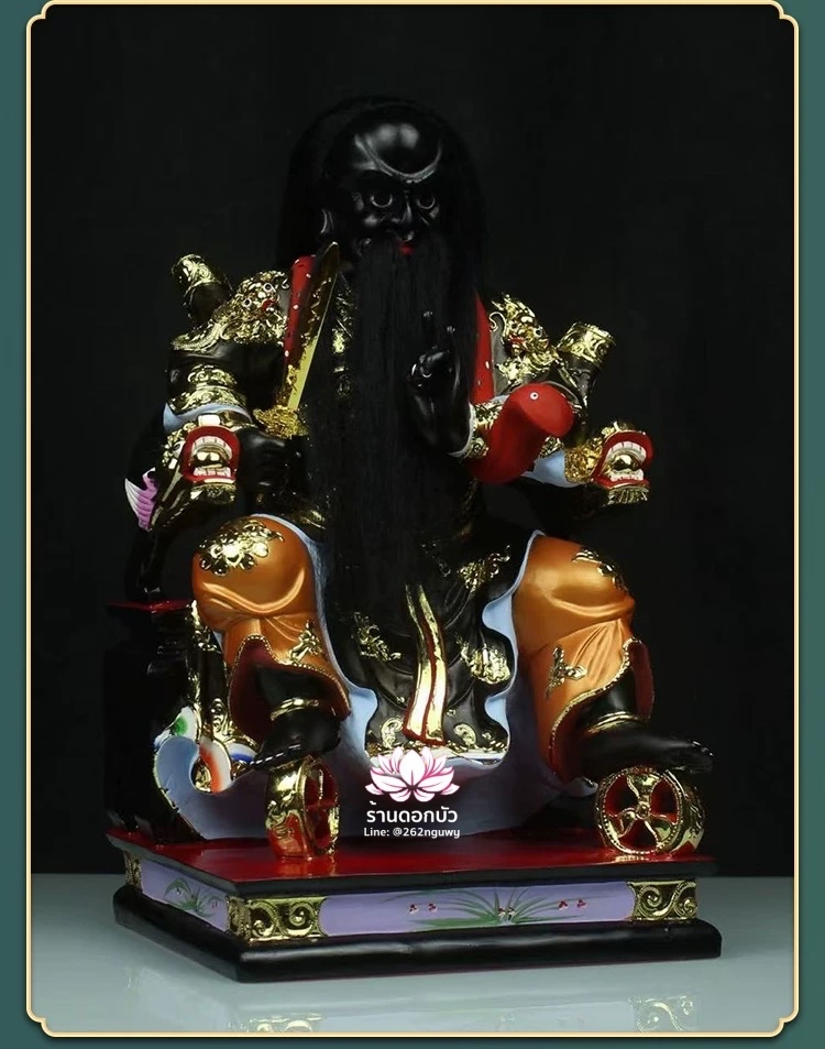 หวดจูเซ่งกุ๊น 3 พี่น้อง ฮวบจู่กง หรือ เตียวกงเสงกุ้น เชี่ยวกงเสงกุน (เขียว) และอั่งกงเสงกุ้น (แดง) ขนาด 16 นิ้ว