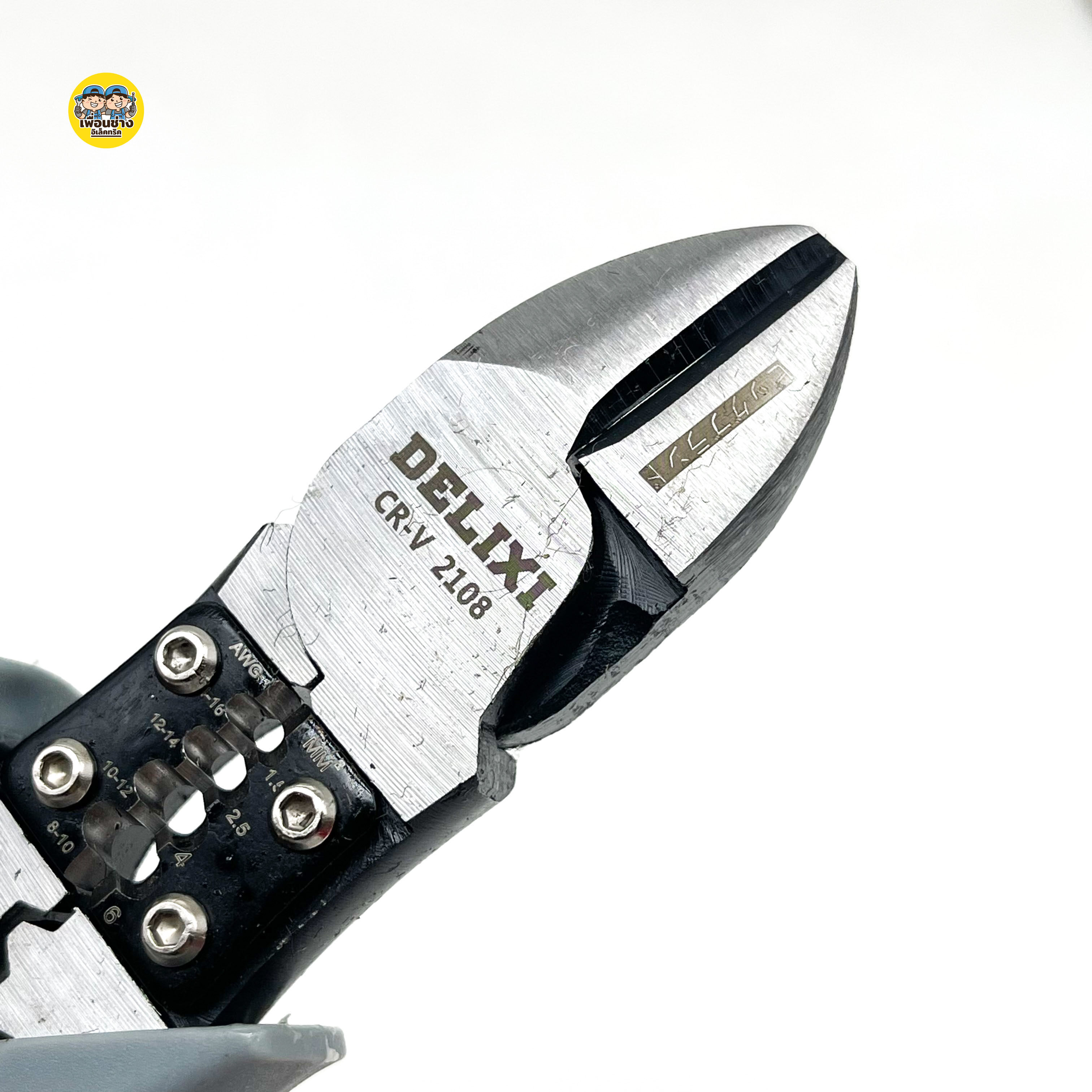 DELIXI รุ่น DWXZ-2108 คีมปากเฉียง คีมตัด ปอก ย้ำ มัลติฟังก์ชั่น ขนาด 7 นิ้ว คีม