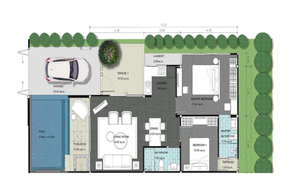 For Sale : Chalong, Luxury Pool Villas, 2 bedrooms 2 bathrooms