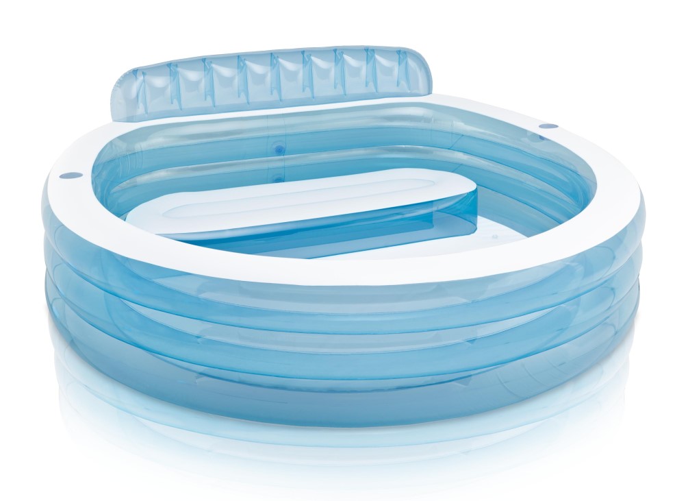 Intex Swim Center Family Lounge สระน้ำครอบครัวกลมมีที่พิง 57190 แถมสูบไฟฟ้า