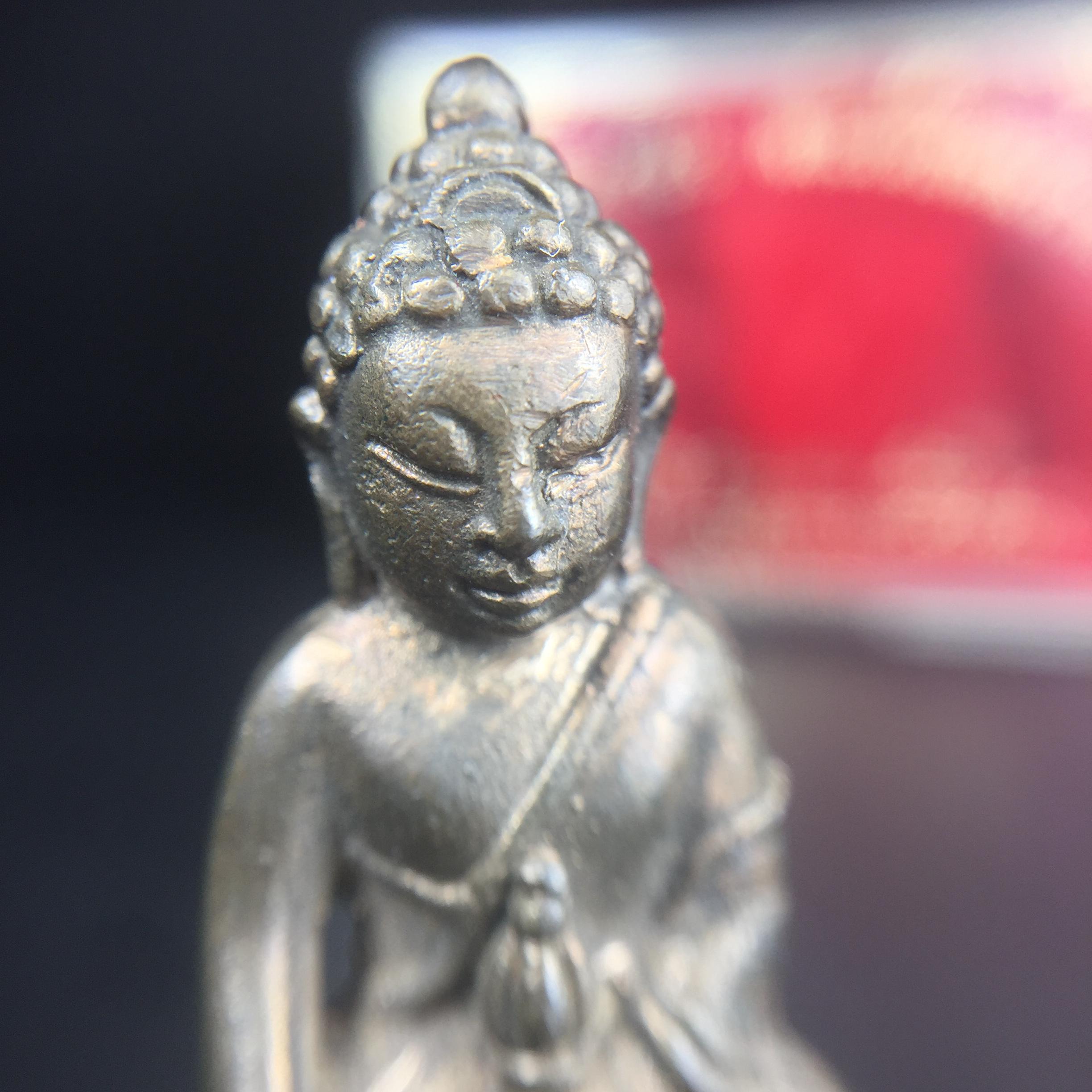 พระกริ่ง-พระชัยวัฒน์ ภปร. ธรรมศาสตร์ 50ปี เนื้อนวโลหะ ปี2527(ในหลวงรัชกาลที่9 เสด็จเททอง)(หายาก)(1ใน677ชุด)