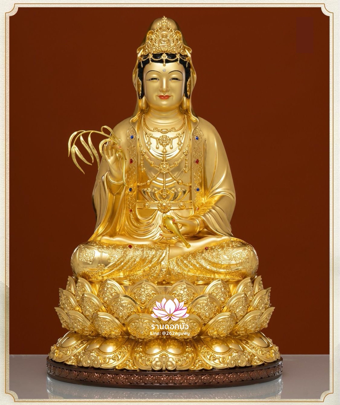 พระพุทธเจ้า (พระยูไล) พระโพธิสัตว์กวนอิม พระกษิติครรภโพธิสัตว์ พระศรีอริยเมตไตรย งานเรซิ่น ขนาด 12/16/19/26 นิ้ว