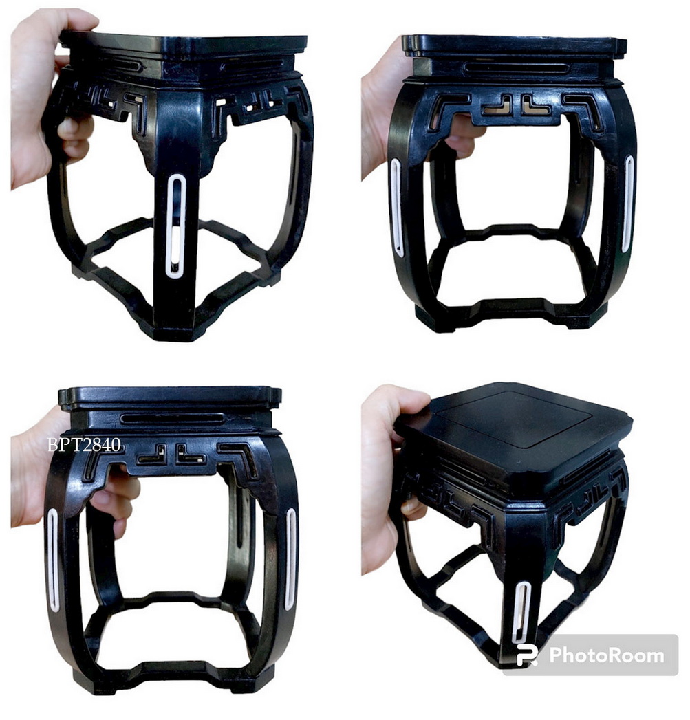 กี๋หรือฐานไม้(ทรงกลอง) ท๊อปจัตุรัส11cm