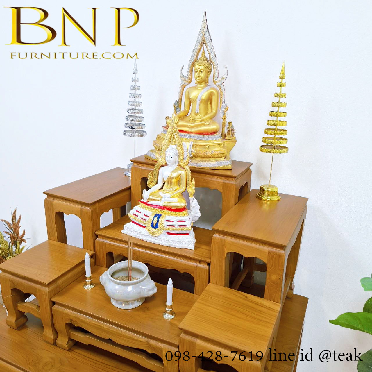 โต๊ะหมู่ 7 หน้า 9 นิ้ว สูง