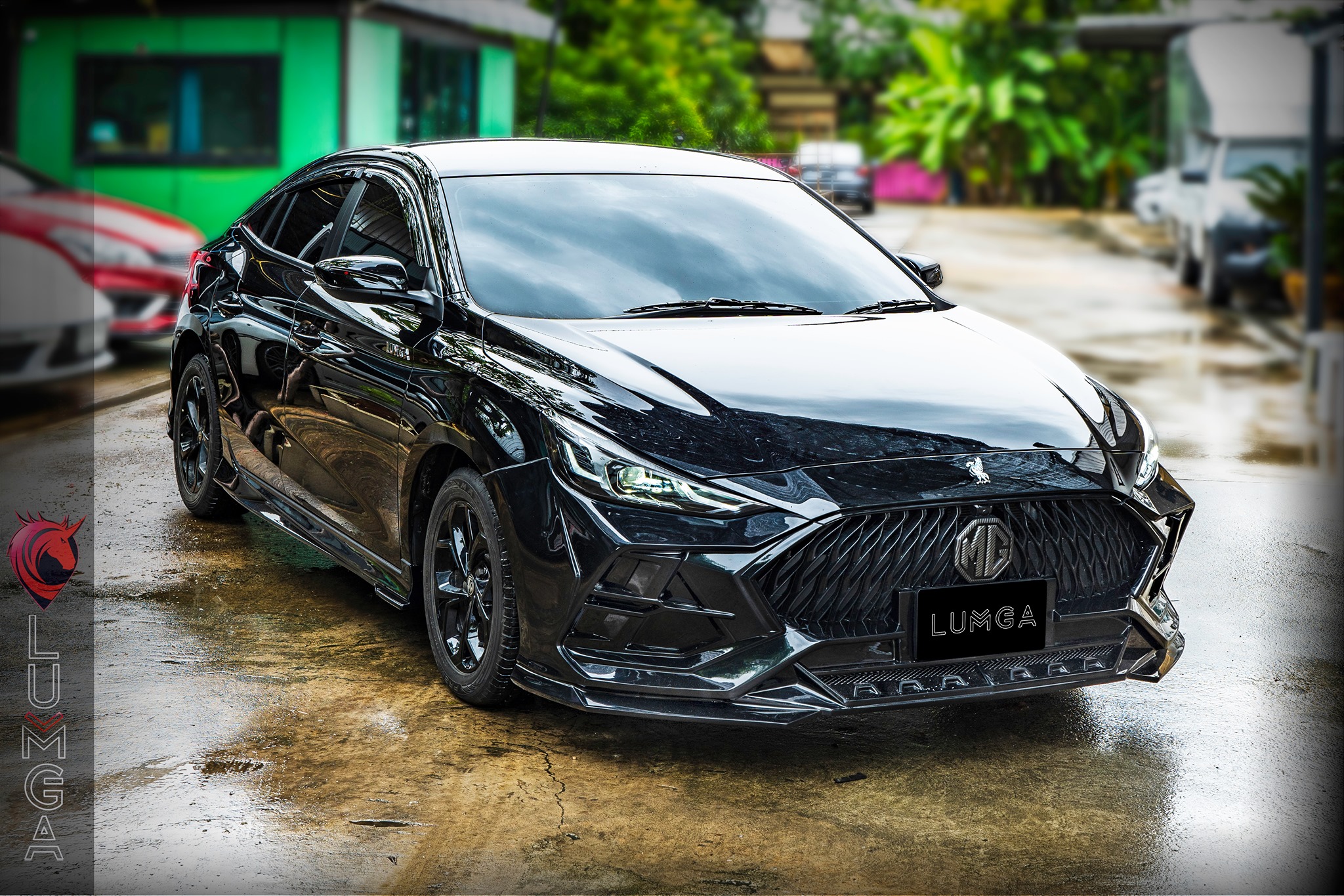 ชุดแต่งสเกิร์ตรอบคัน MG5 2022 Lumga bodykits (ลัมกา)