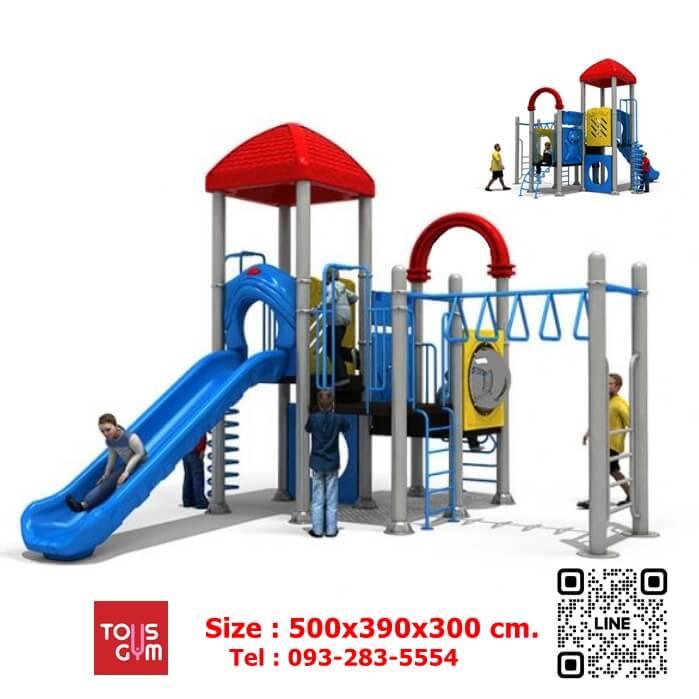 เครื่องเล่นสนามกลางแจ้ง ชุด บ้านวิลล่า TG-L1416-3