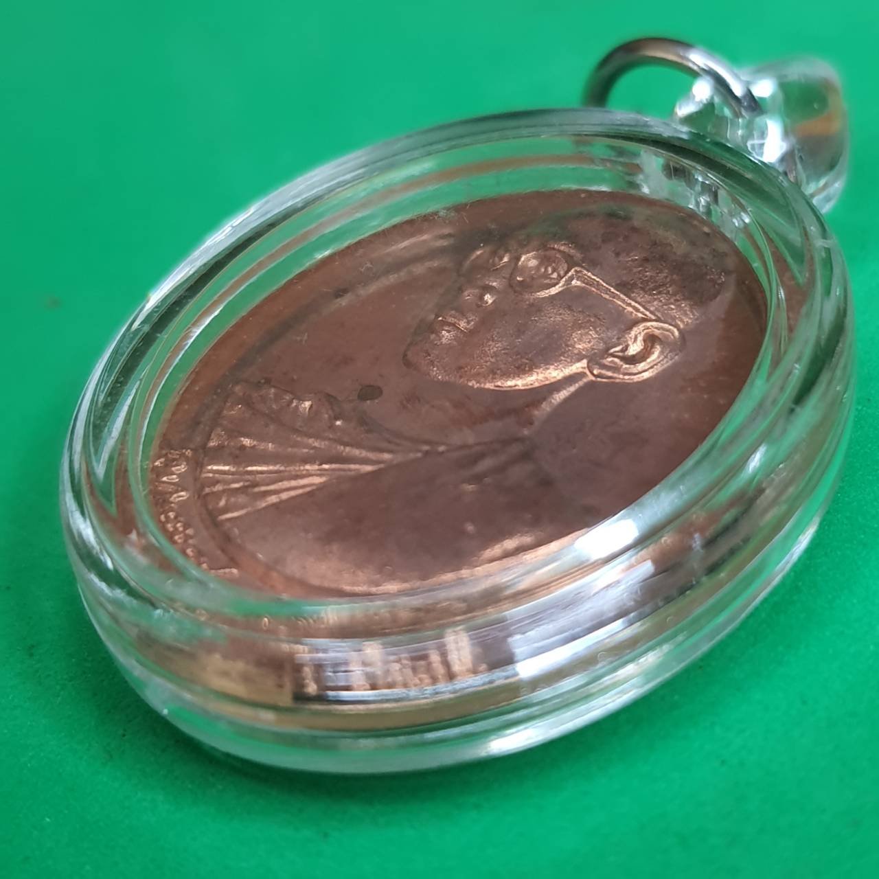 ของที่ระลึก เหรียญทรงผนวช เนื้อทองแดงเพิร์ท จี้เหรียญ ของแท้