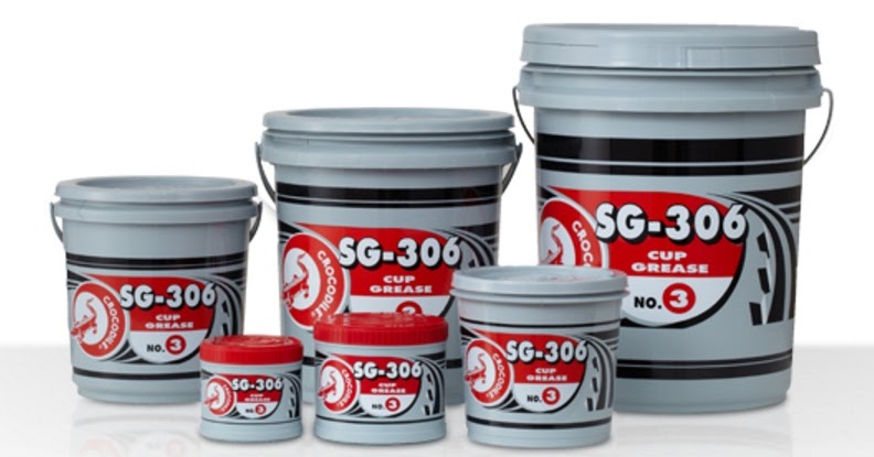 จาระบีตรา จระเข้ เอสจี-306 เบอร์3 สีแดง